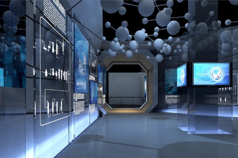 国企文化展厅施工图,造纸设备企业产品展馆施工图,家用塑料制品国企文化展厅设备