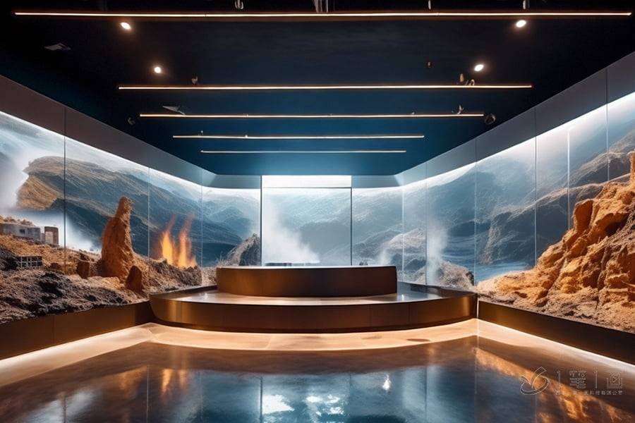 地震教育展览馆效果图