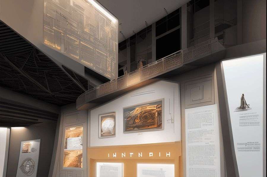 校史馆建设,高中校史展厅效果图,师范校史展馆效果图