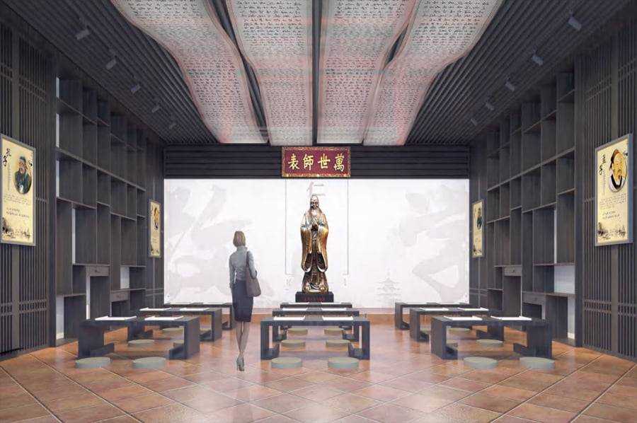 校史展厅设计,二中校史馆方案,二中校史展馆施工