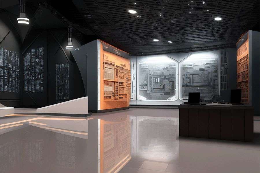 校史展厅设备,师范校史展馆施工图,小学校史展厅设计