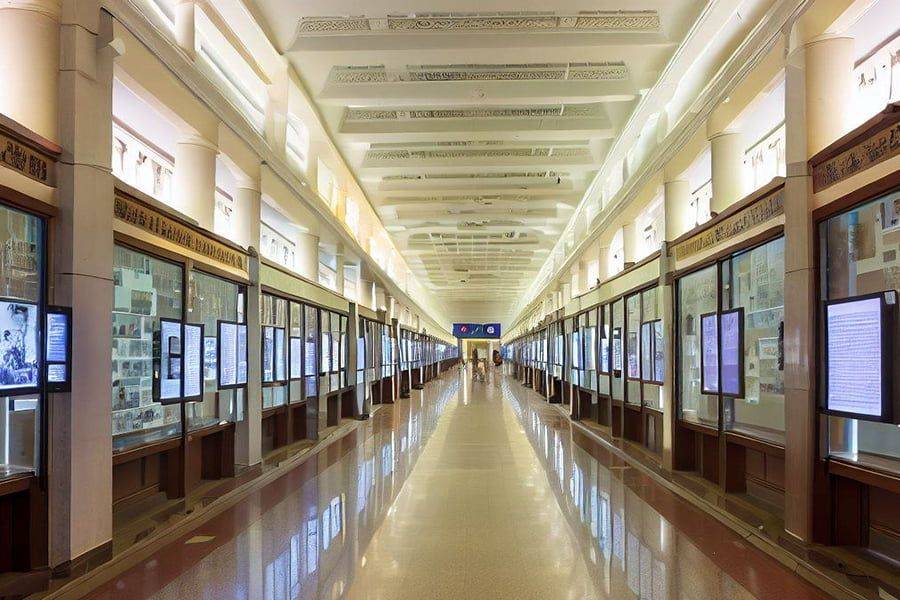 校史展馆方案,一中校史展厅设计,中小学校史展馆效果图
