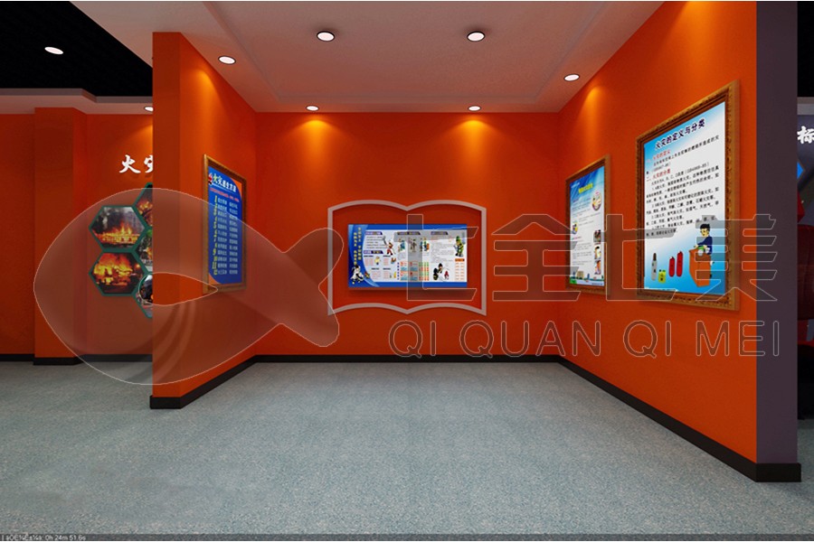 安全教育宣传展厅设备,安全公共安全教育实训展厅建设施工图,国家安全馆施工