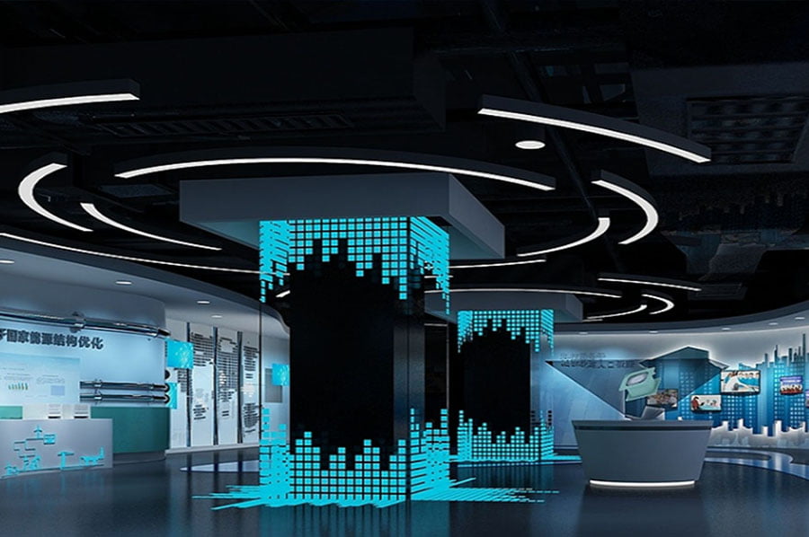 企业文化展厅设备,家用电器国企产品馆建设,供热设备国企产品展馆施工