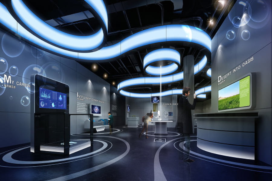 企业文化展厅施工,救灾物资国企产品展馆建设,救灾物资国企产品馆建设