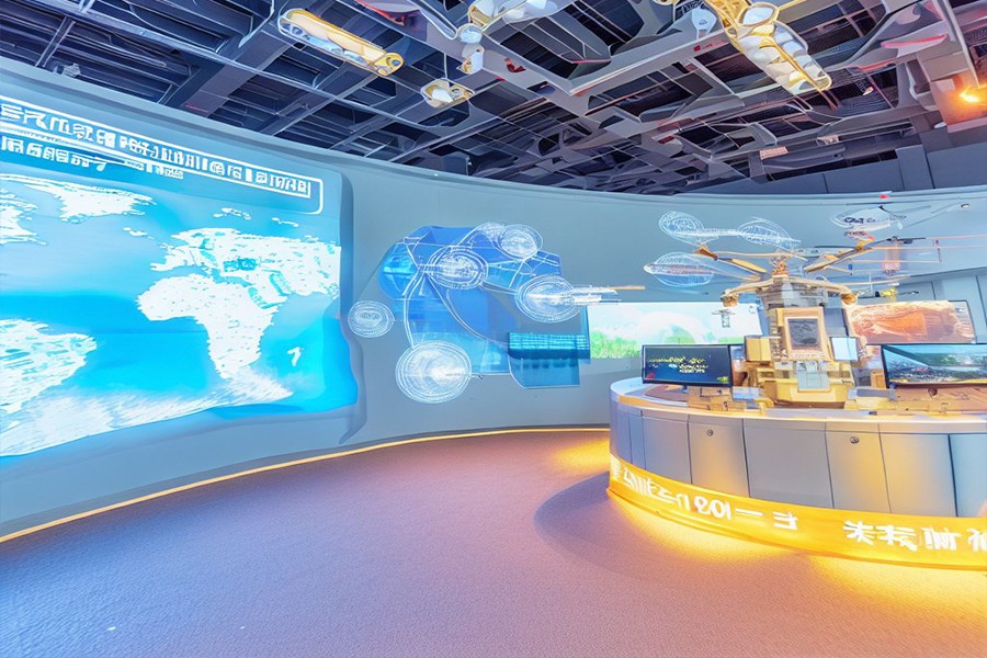 国防教育宣传体验馆施工图,市国防教育展馆施工图,国家国防教育宣传展厅效果图