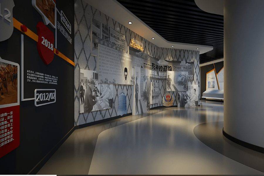 国防教育宣传体验馆效果图,国家人防展馆设计,市国防教育宣传展厅设计