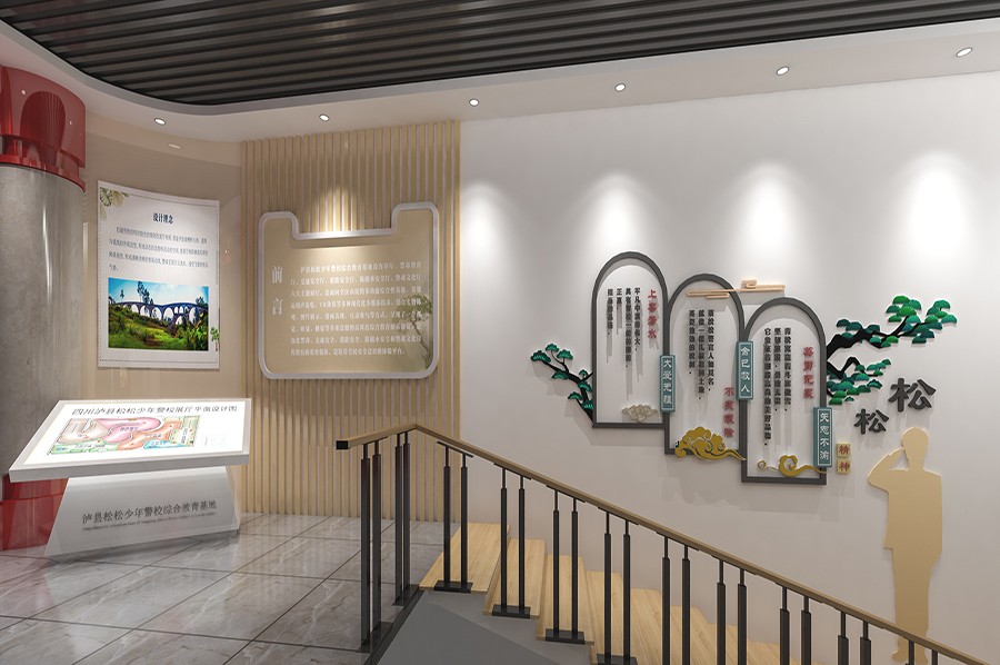 警史展馆效果图,总队警史展厅设计,公安厅警史展馆效果图