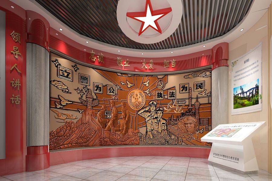 警史展馆策划,交警警史馆效果图,支队警史展馆设备