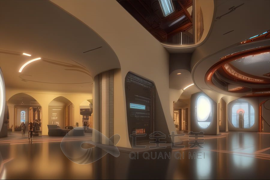 沉浸式历史展示馆, 多媒体展示, 高科技互动