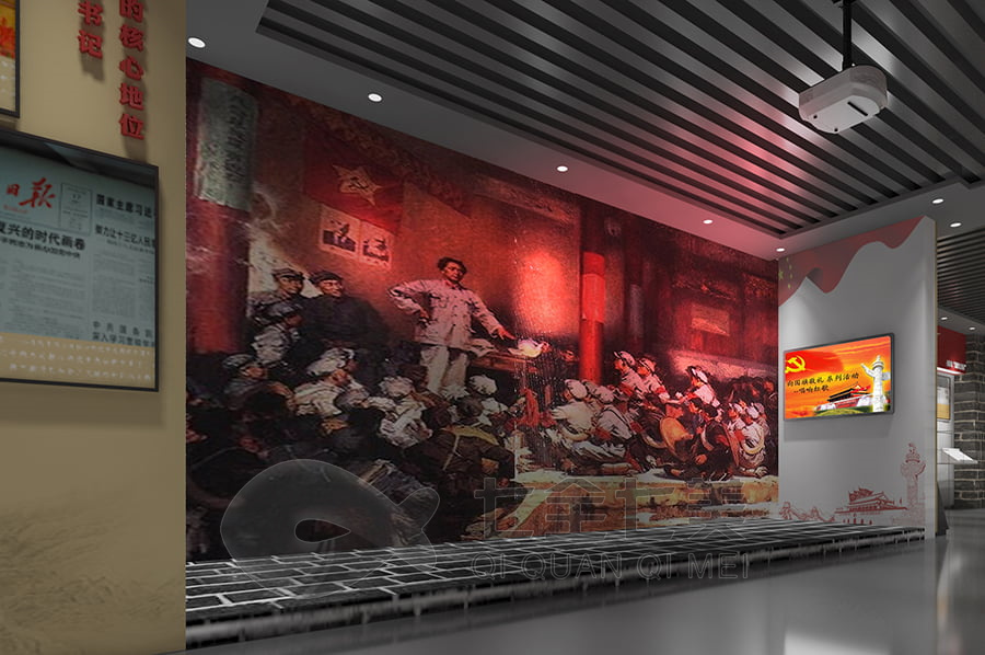 沉浸式红色传承馆,多媒体设备,智能展示系统
