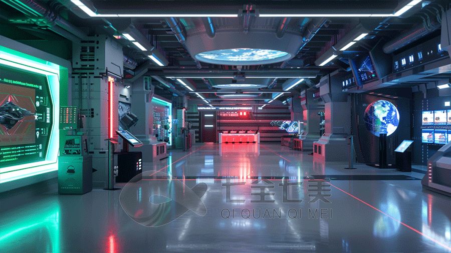 高科技民防馆施工, 民防展厅设计, 智能多媒体设备