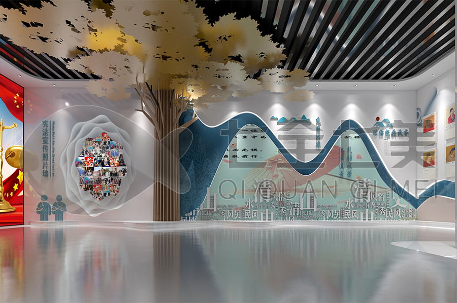 VR廉洁基地建设, 普法教育馆设计, 多媒体互动展览