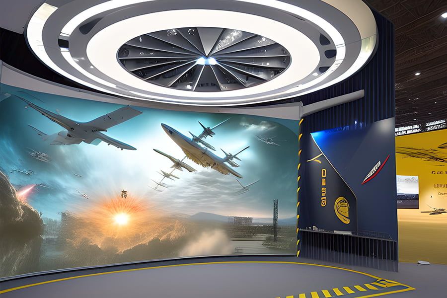 国防教育展厅设计,军事展览馆建设方案,高科技多媒体设备厂家