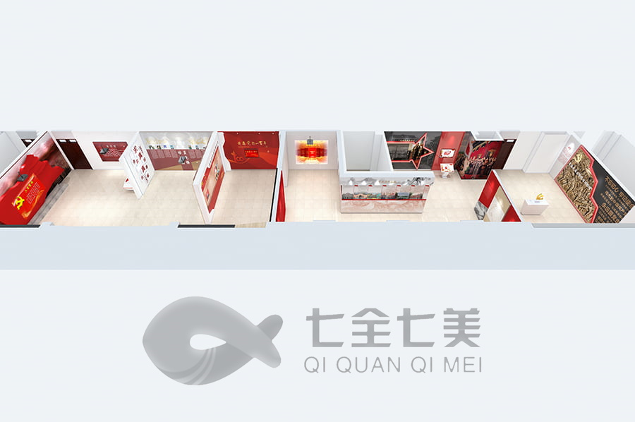 红色党风展示馆设计,互动多媒体展览馆,数字化党风教育
