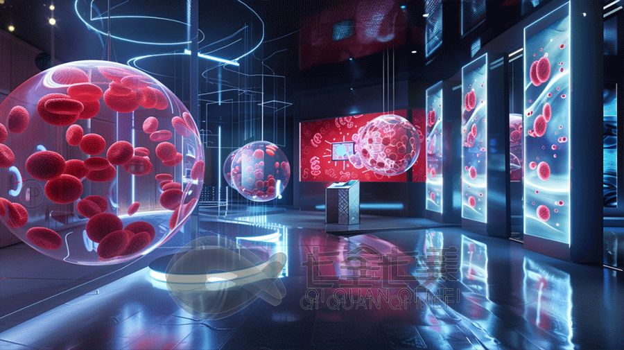 智慧医技科普体验馆设计, 医疗多媒体设备, 创新医疗科普展示