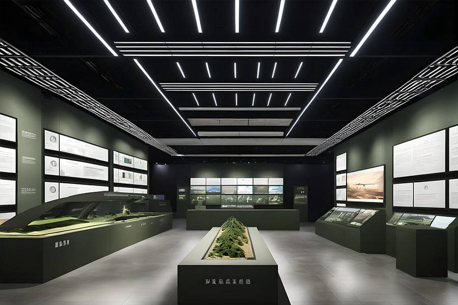 民防展厅设计, 创新展览馆建设, 多媒体设备应用