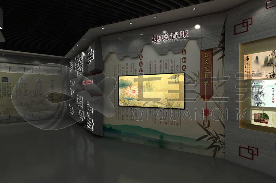 廉政教育展厅设计, 多媒体互动展示, 智能展览设备供应