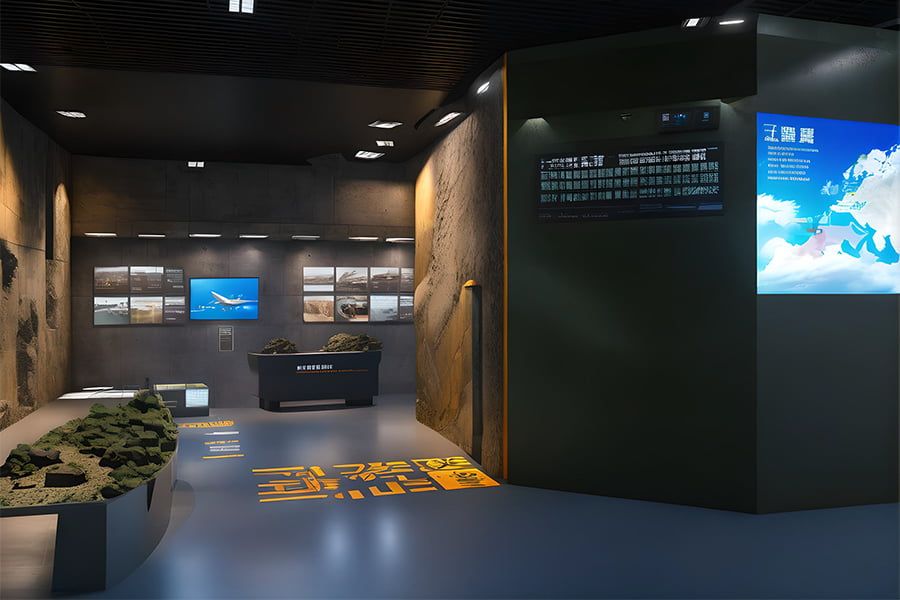 国防教育展厅设计, 多媒体展览馆建设方案, 创新互动展示设备