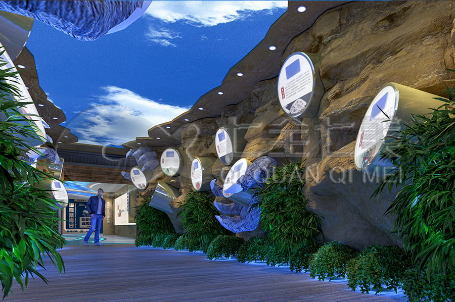 禁毒宣传基地效果图设计，声光电禁毒展厅方案设计，禁毒防艾教育展馆，施工单位