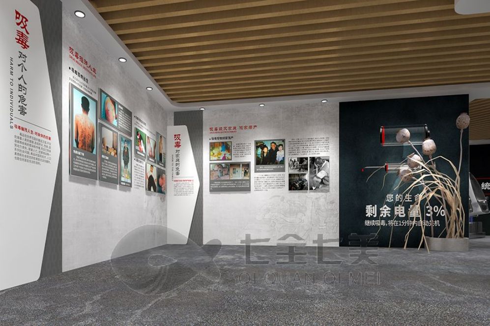 禁毒教育基地设计, 互动展厅方案, 多媒体教育
