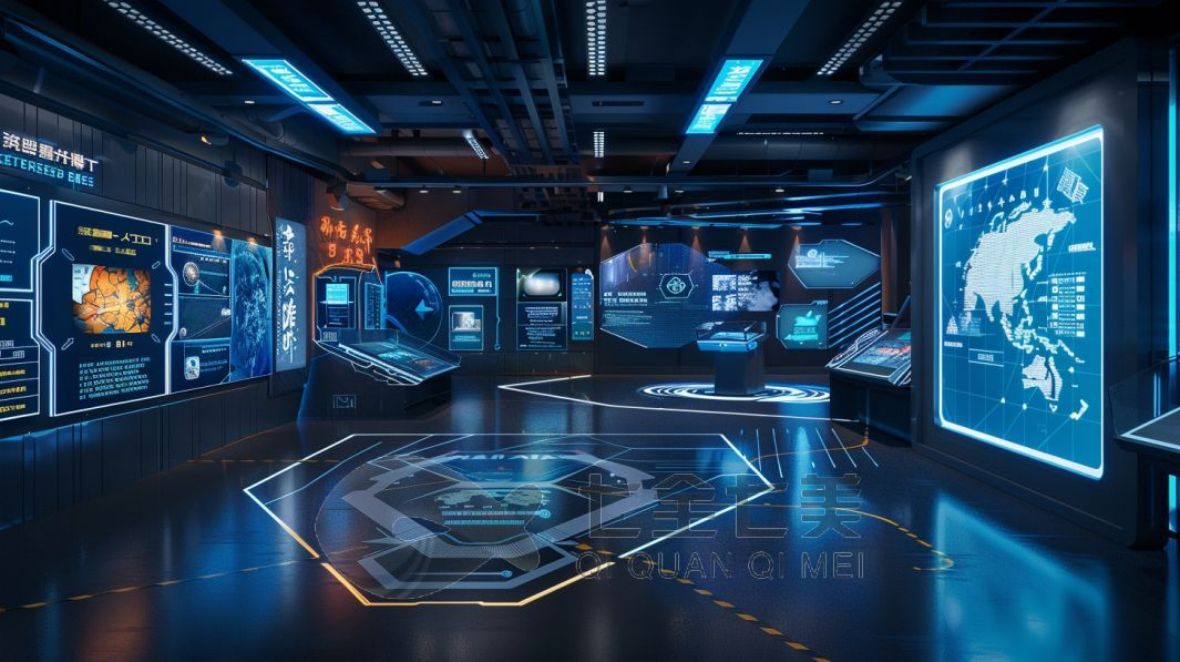 禁毒教育展厅设计, 多媒体互动设备, 现代化展示