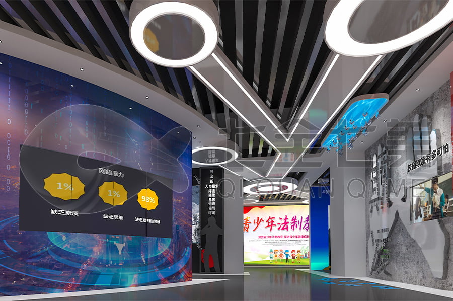 法制宣传基地，普法教育馆设计平面图，法院法治馆设计布局公司