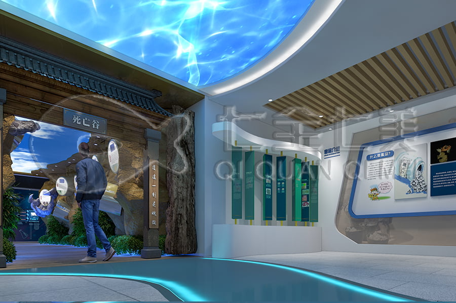 禁毒展厅效果图，多媒体禁毒防艾基地施工，禁毒防艾宣传基地设计布局