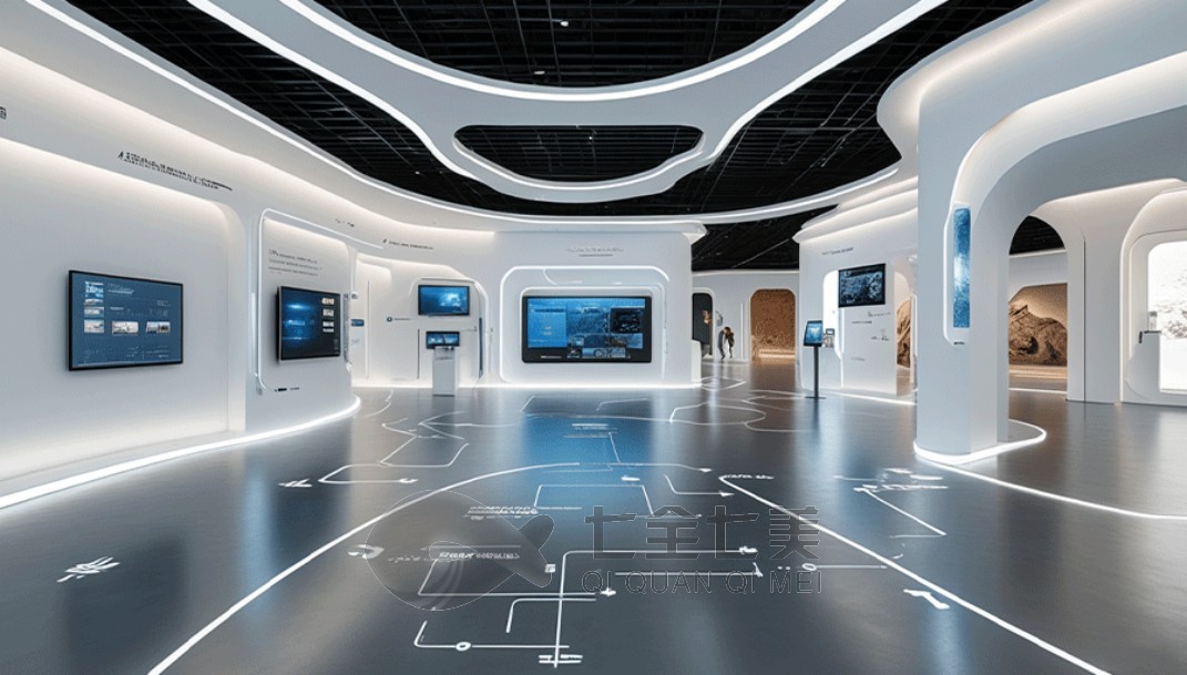 展览馆效果图设计, 展览馆展示设计效果图, 展馆效果图设计