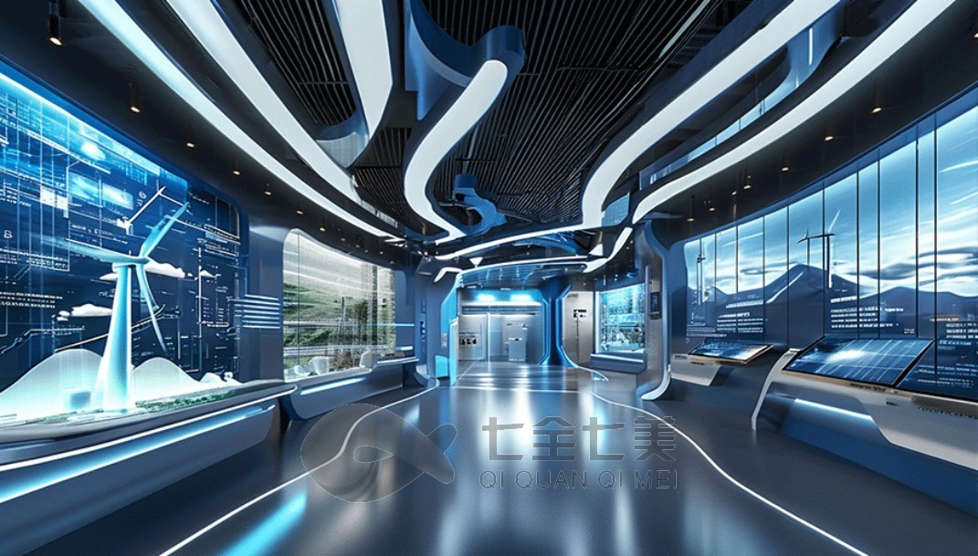 工业风展厅, 工业风展厅效果图设计图, 工业展厅设计方案